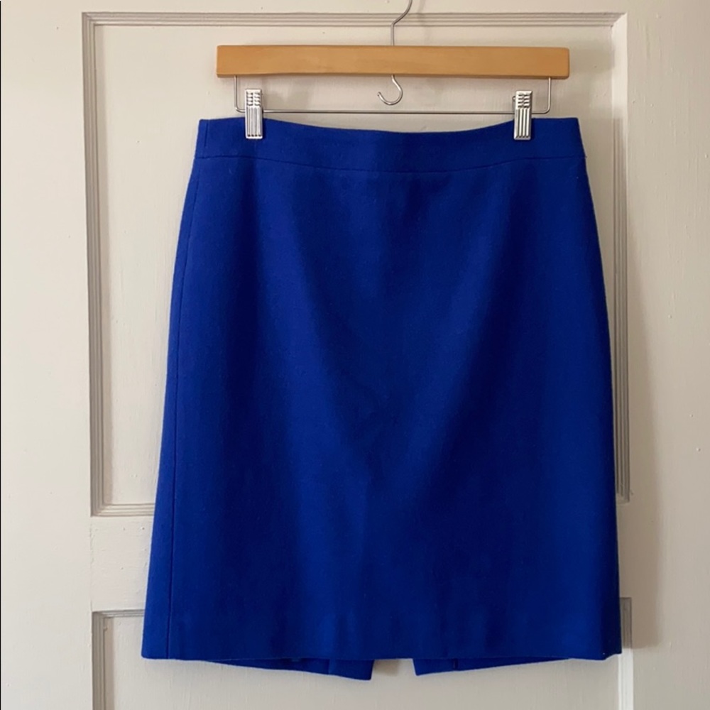 JCREW The Pencil Skit - Blue Wool